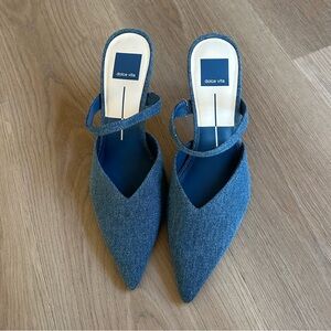 NEW denim mini heel dolce vita